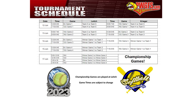 Playoff and Championship Schedule