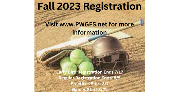 Fall Registration is now OPEN