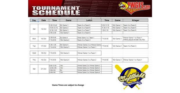 Playoff and Championship Game Schedule