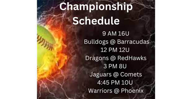 Fall 2023 Championship Day Lineup